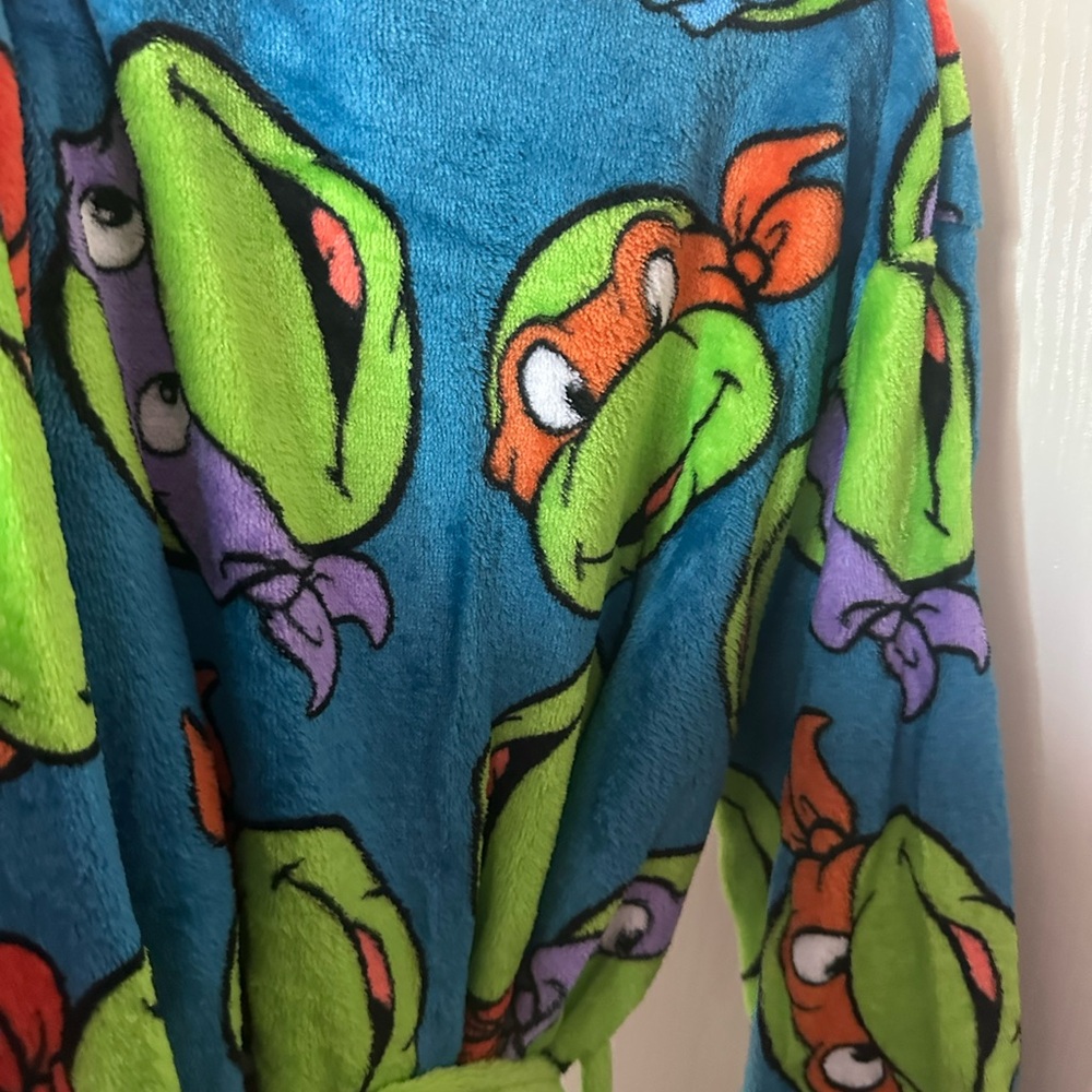 Kids ninja turtles robe- Green, Orange, Blue - Picture 5 of 6
